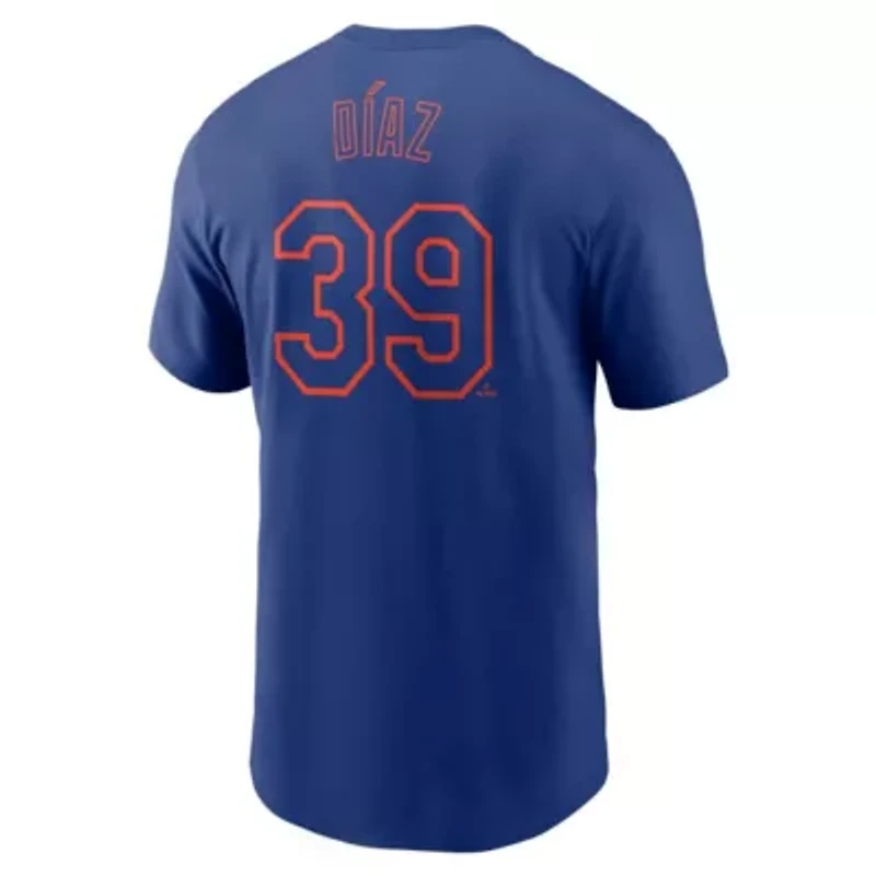 MLB Nike Edwin Diaz New York Mets Fuse Name & Number T-Shirt