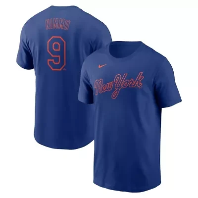 MLB Nike Brandon Nimmo New York Mets Fuse Name & Number T-Shirt