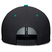 Cooperstown Teams Nike Black/Teal Florida Marlins Cooperstown Collection Pro Dri-FIT Snapback Hat