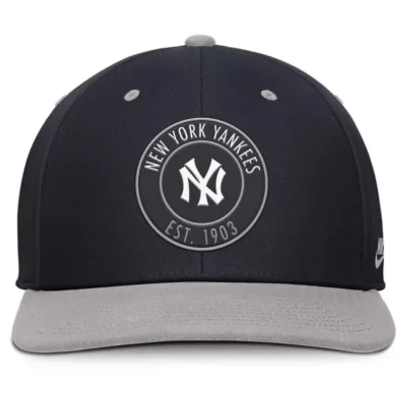 MLB Nike Navy/Gray New York Yankees Cooperstown Collection Pro Dri-FIT Snapback Hat