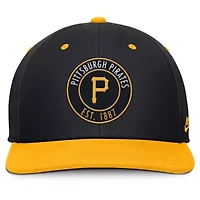 MLB Nike Black/Gold Pittsburgh Pirates Cooperstown Collection Pro Dri-FIT Snapback Hat