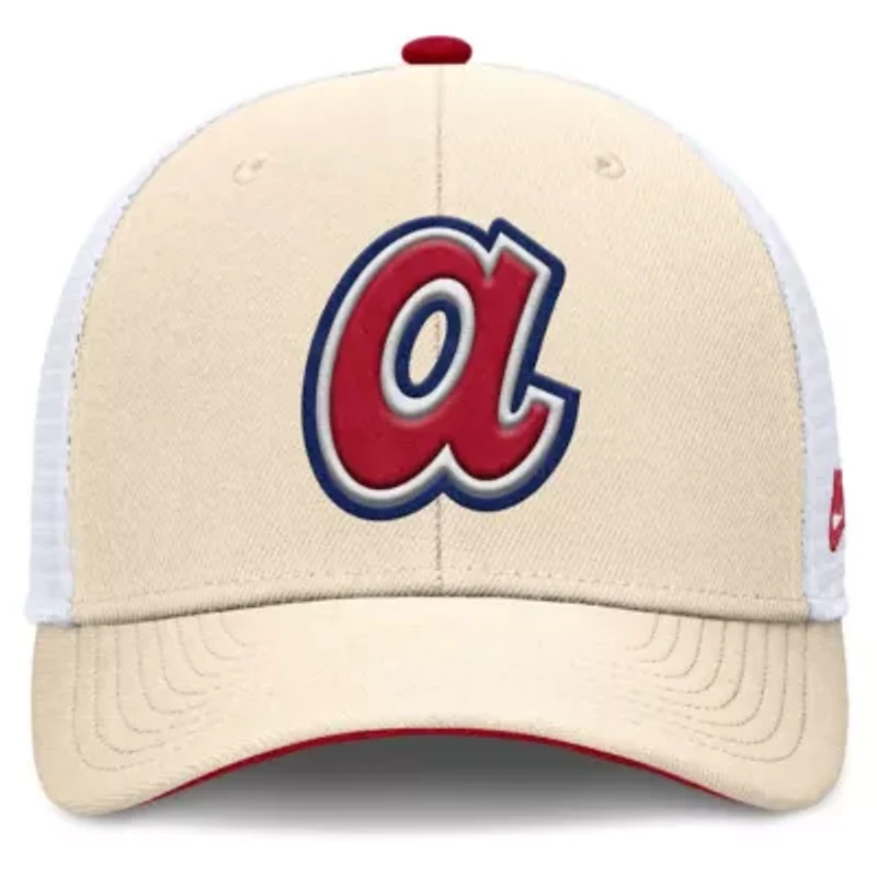 MLB Nike Atlanta Braves Cooperstown Collection Dri-FIT Rise Trucker Adjustable Hat