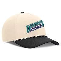 MLB Nike Natural/Black Arizona Diamondbacks Cooperstown Collection Rise Adjustable Hat