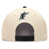 Cooperstown Teams Nike Natural/Black Florida Marlins Cooperstown Collection Rise Adjustable Hat