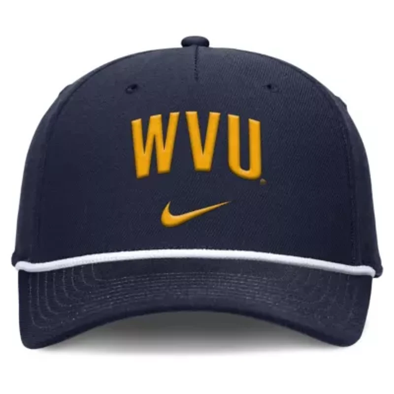 NCAA Nike West Virginia Mountaineers Rise Campus Adjustable Hat