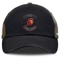 NCAA Nike Black/Camo USC Trojans 2025 Military Appreciation Club Adjustable Hat