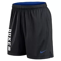 Duke Blue Devils NCAA Nike Royal/Black Courtside Standard Issue Dri-FIT Reversible Shorts
