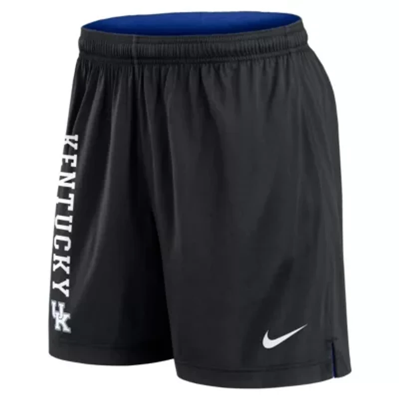 NCAA Nike Royal/Black Kentucky Wildcats Courtside Standard Issue Dri-FIT Reversible Shorts