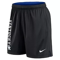 NCAA Nike Royal/Black Kentucky Wildcats Courtside Standard Issue Dri-FIT Reversible Shorts