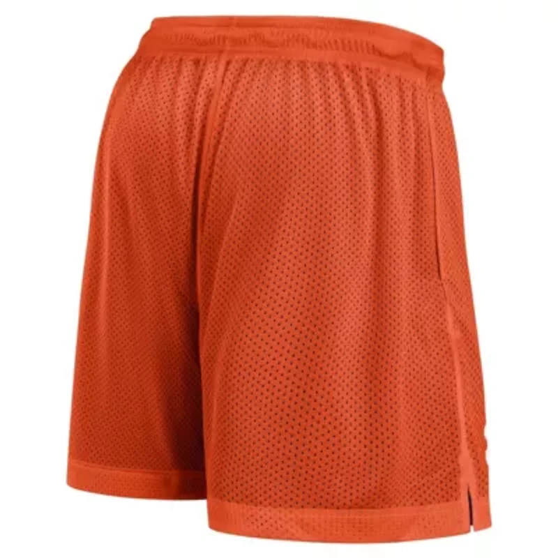 NCAA Nike Orange/Purple Clemson Tigers Courtside Standard Issue Dri-FIT Reversible Shorts