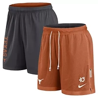 NCAA Nike Texas Orange/Anthracite Longhorns Courtside Standard Issue Dri-FIT Reversible Shorts