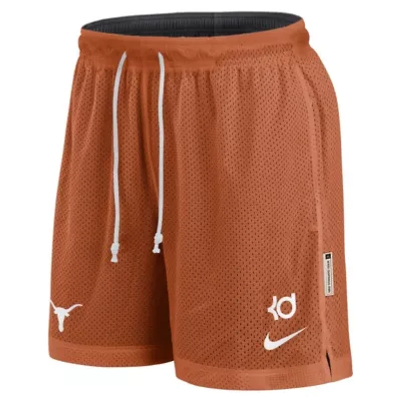 NCAA Nike Texas Orange/Anthracite Longhorns Courtside Standard Issue Dri-FIT Reversible Shorts