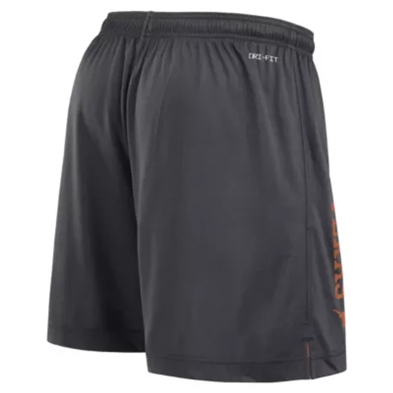 NCAA Nike Texas Orange/Anthracite Longhorns Courtside Standard Issue Dri-FIT Reversible Shorts