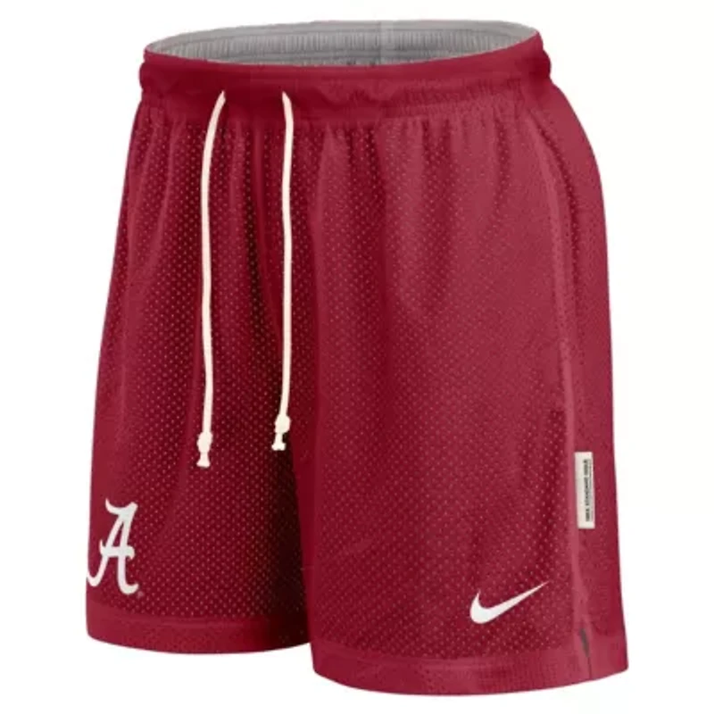 Alabama Crimson Tide NCAA Nike Crimson/Gray Courtside Standard Issue Dri-FIT Reversible Shorts