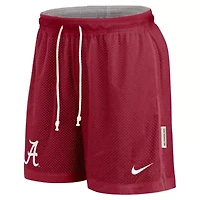 Alabama Crimson Tide NCAA Nike Crimson/Gray Courtside Standard Issue Dri-FIT Reversible Shorts