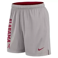Alabama Crimson Tide NCAA Nike Crimson/Gray Courtside Standard Issue Dri-FIT Reversible Shorts