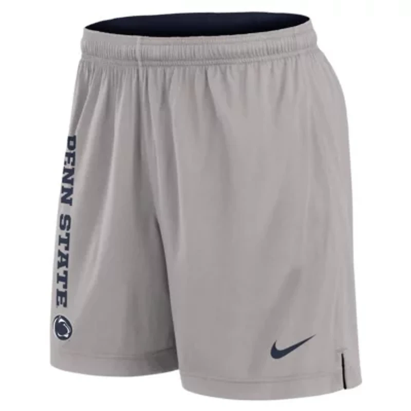 NCAA Nike Navy/Gray Penn State Nittany Lions Courtside Standard Issue Dri-FIT Reversible Shorts