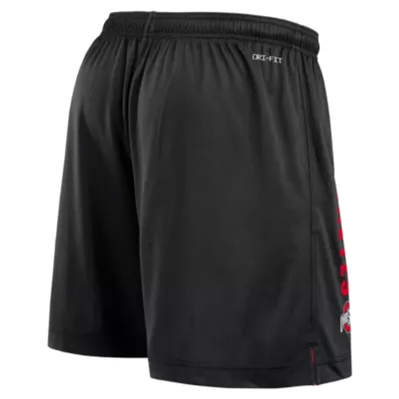 NCAA Nike Scarlet/Black Ohio State Buckeyes Courtside Standard Issue Dri-FIT Reversible Shorts