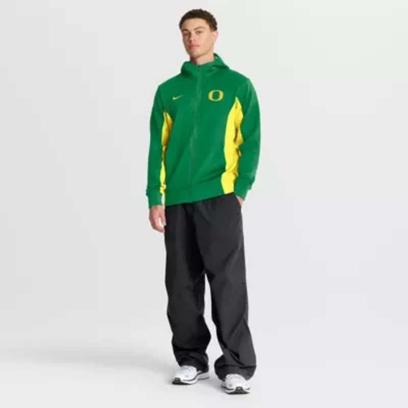NCAA Nike Green/Yellow Oregon Ducks Dri-FIT Game Full-Zip Hoodie Jacket