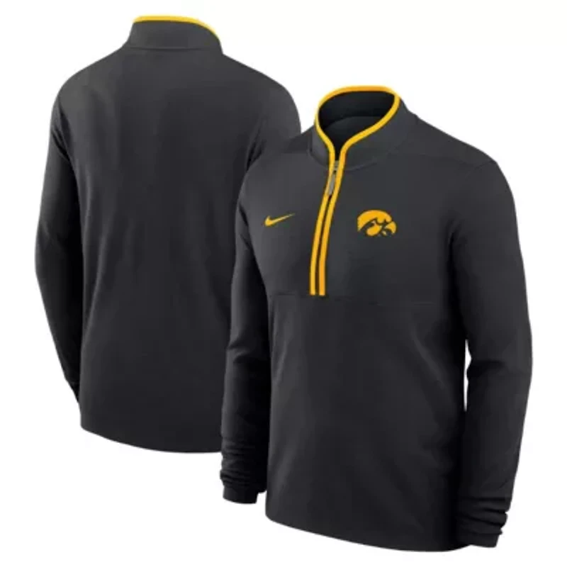NCAA Nike Iowa Hawkeyes Courtside Victory Dri-FIT Half-Zip Pullover