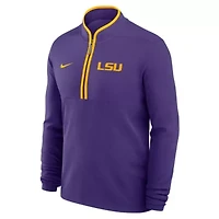 NCAA Nike LSU Tigers Courtside Victory Dri-FIT Half-Zip Pullover
