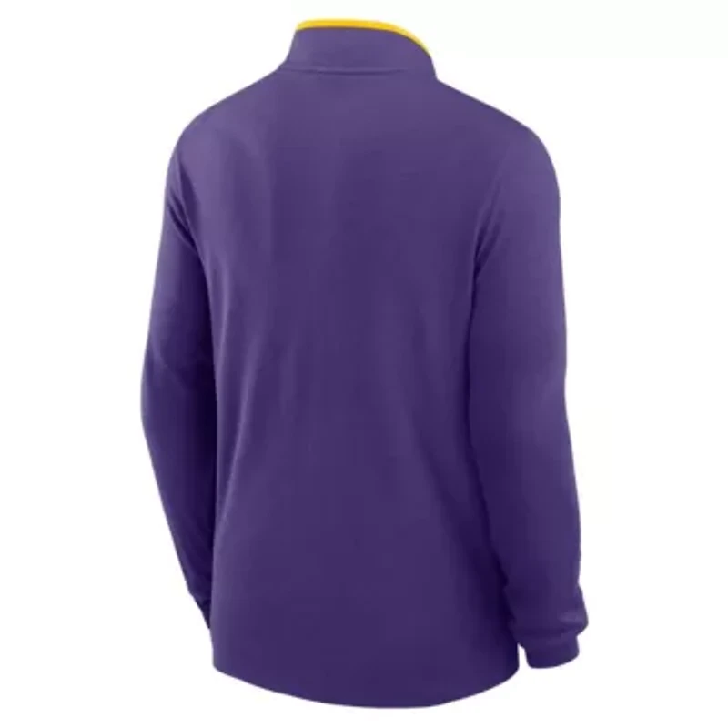 NCAA Nike LSU Tigers Courtside Victory Dri-FIT Half-Zip Pullover