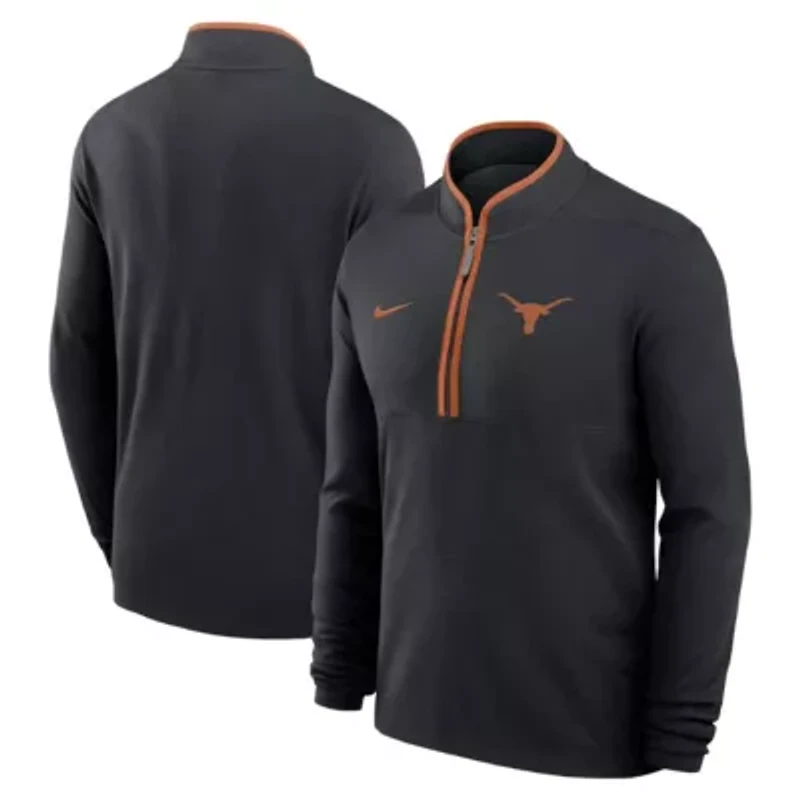 NCAA Nike Texas Longhorns Courtside Victory Dri-FIT Half-Zip Pullover