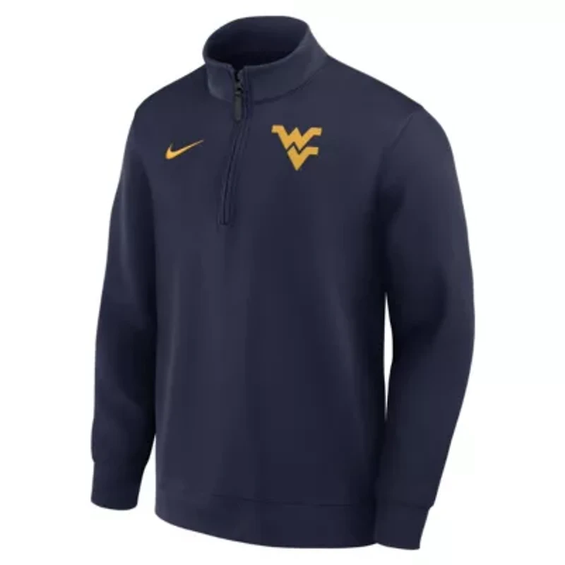 NCAA Nike West Virginia Mountaineers 2025 Coaches Premium Dri-FIT Half-Zip Pullover