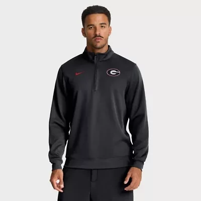 NCAA Nike Georgia Bulldogs 2025 Coaches Premium Dri-FIT Half-Zip Pullover