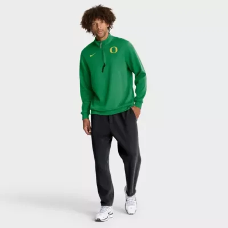 NCAA Nike Oregon Ducks 2025 Coaches Premium Dri-FIT Half-Zip Pullover