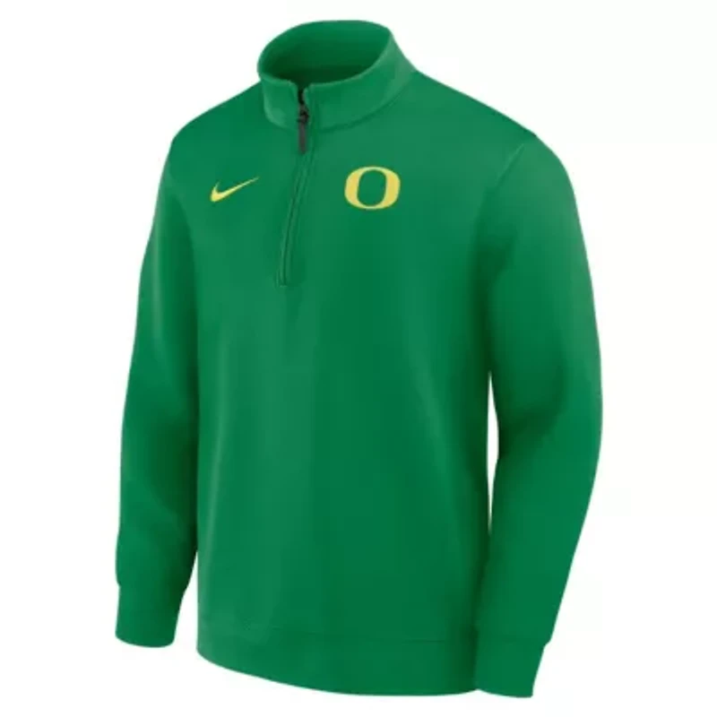 NCAA Nike Oregon Ducks 2025 Coaches Premium Dri-FIT Half-Zip Pullover