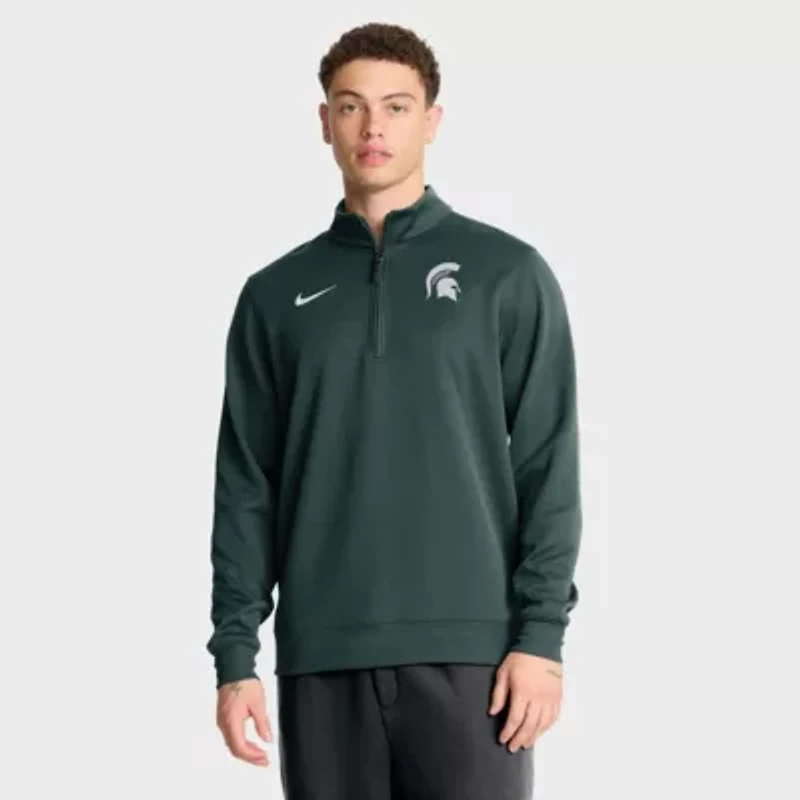 NCAA Nike Michigan State Spartans 2025 Coaches Premium Dri-FIT Half-Zip Pullover