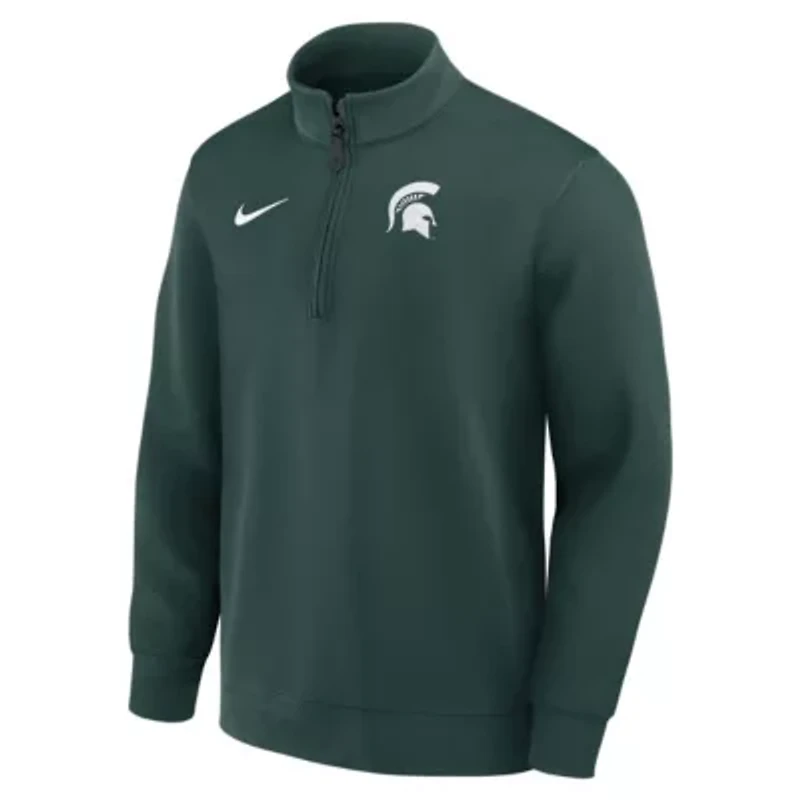NCAA Nike Michigan State Spartans 2025 Coaches Premium Dri-FIT Half-Zip Pullover