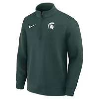 NCAA Nike Michigan State Spartans 2025 Coaches Premium Dri-FIT Half-Zip Pullover