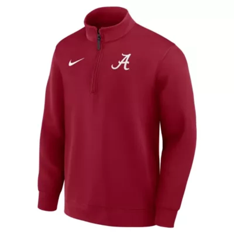 Alabama Crimson Tide NCAA Nike 2025 Coaches Premium Dri-FIT Half-Zip Pullover