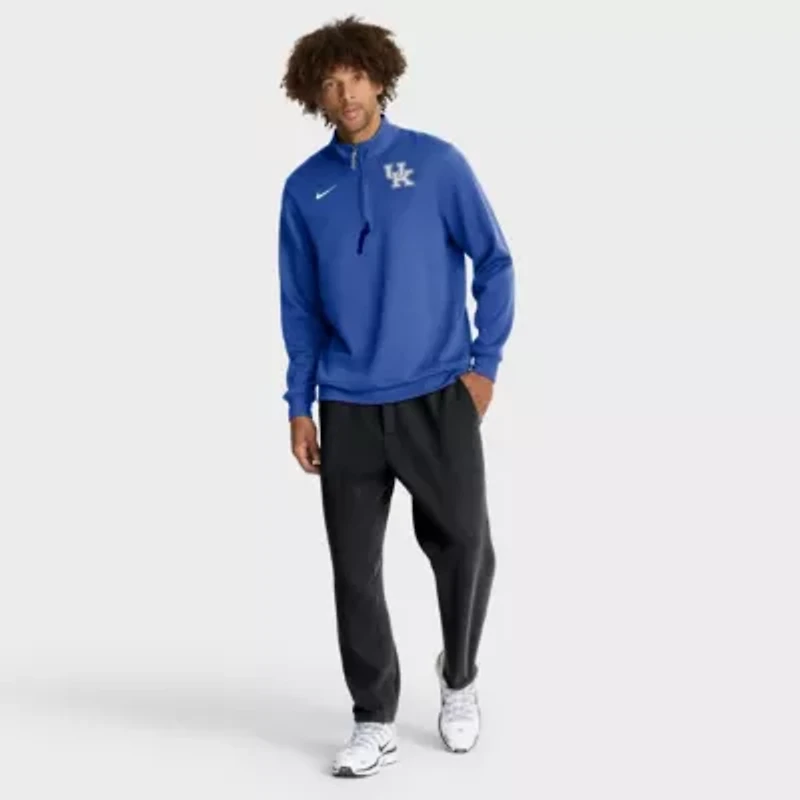 NCAA Nike Kentucky Wildcats 2025 Coaches Premium Dri-FIT Half-Zip Pullover