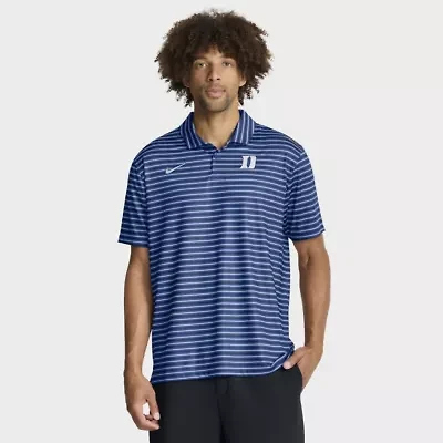 Duke Blue Devils NCAA Nike 2025 Coaches Premium Tour Stripe Dri-FIT Polo
