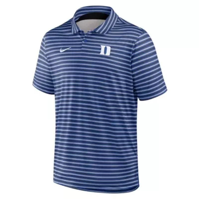 Duke Blue Devils NCAA Nike 2025 Coaches Premium Tour Stripe Dri-FIT Polo
