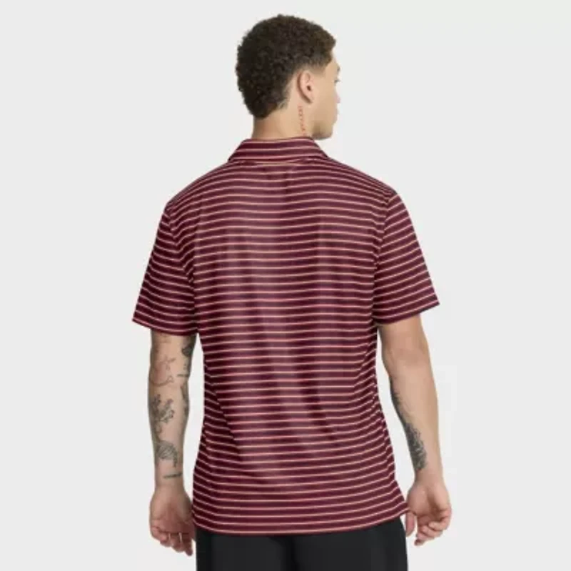 NCAA Nike Florida State Seminoles 2025 Coaches Premium Tour Stripe Dri-FIT Polo