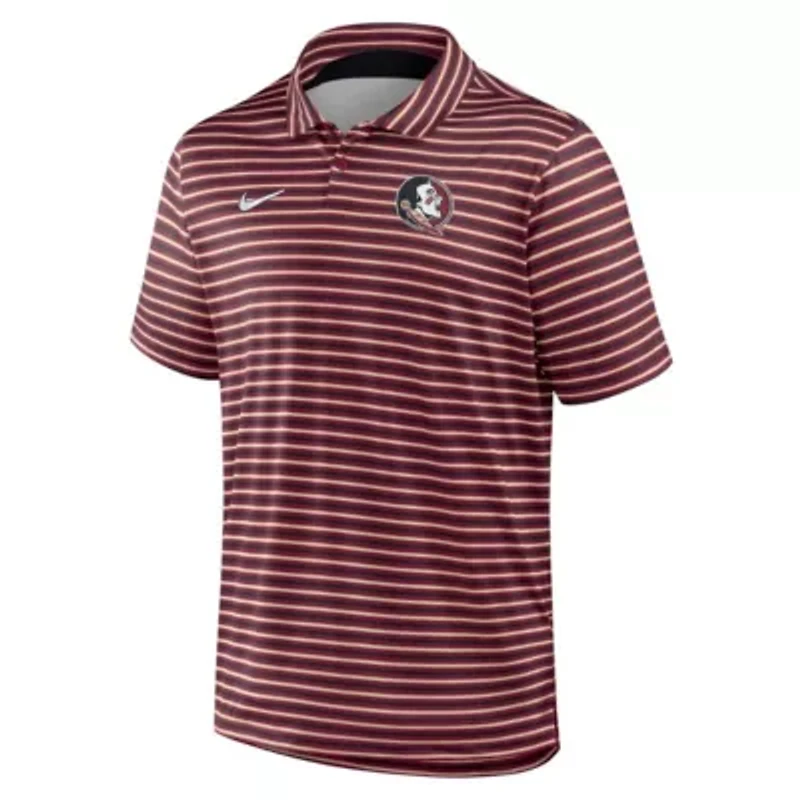 NCAA Nike Florida State Seminoles 2025 Coaches Premium Tour Stripe Dri-FIT Polo