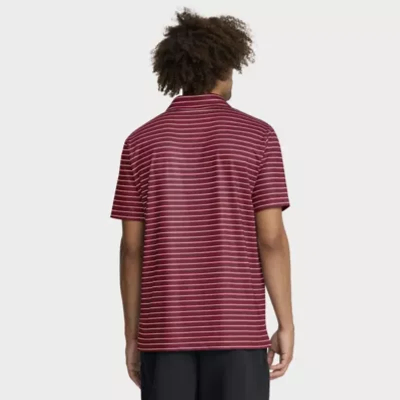 Alabama Crimson Tide NCAA Nike 2025 Coaches Premium Tour Stripe Dri-FIT Polo