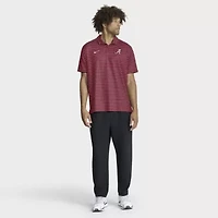 Alabama Crimson Tide NCAA Nike 2025 Coaches Premium Tour Stripe Dri-FIT Polo