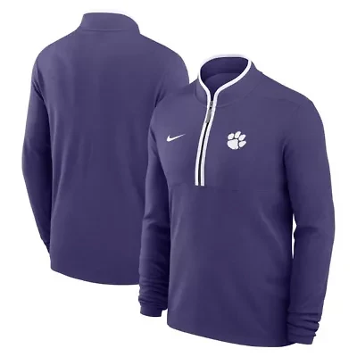 NCAA Nike Clemson Tigers Courtside Victory Dri-FIT Half-Zip Pullover