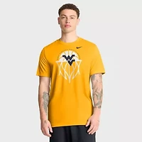 NCAA Nike West Virginia Mountaineers Basketball Icon Legend Dri-FIT T-Shirt