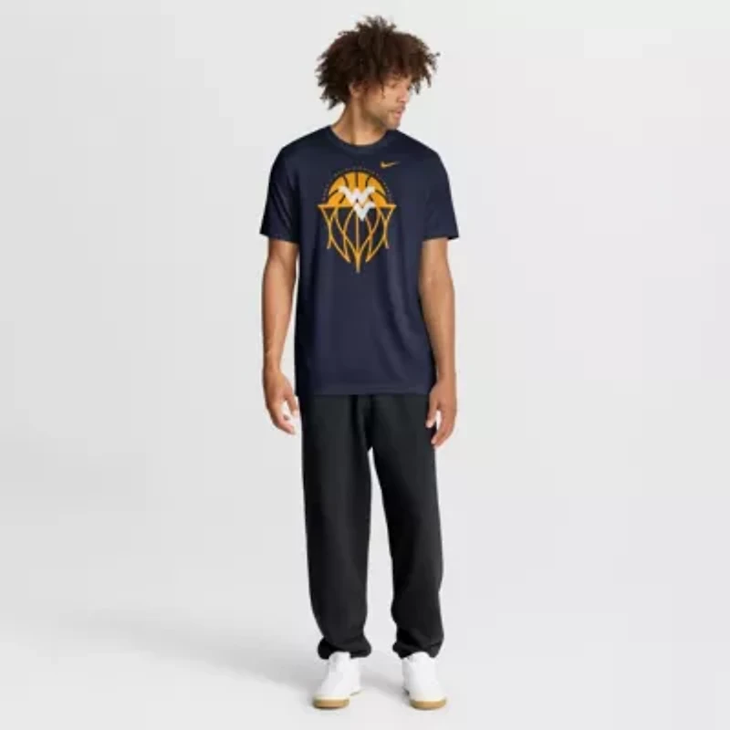 NCAA Nike West Virginia Mountaineers Basketball Icon Legend Dri-FIT T-Shirt