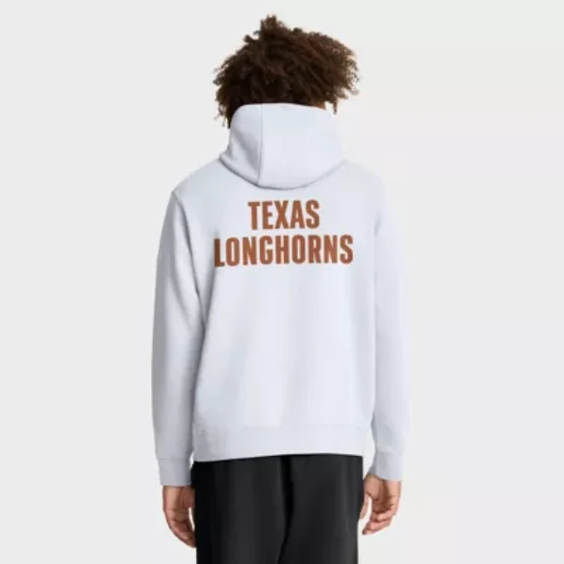 NCAA Nike Texas Longhorns Basketball Two-Hit Club Fleece Pullover Hoodie