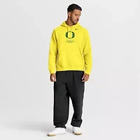 NCAA Nike Oregon Ducks Basketball Two-Hit Club Fleece Pullover Hoodie