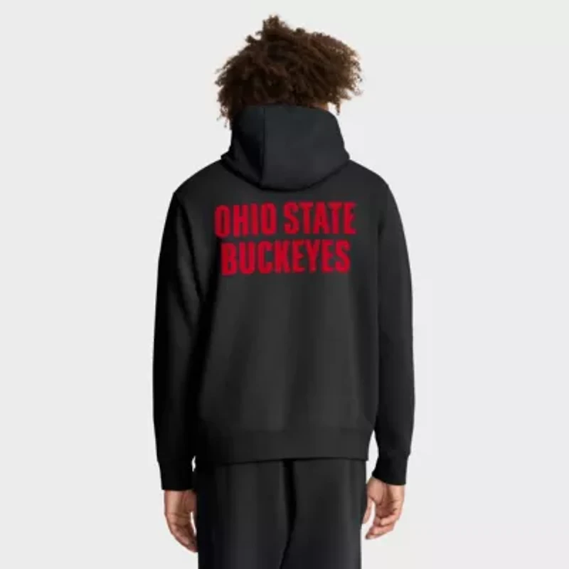 NCAA Nike Ohio State Buckeyes Basketball Two-Hit Club Fleece Pullover Hoodie