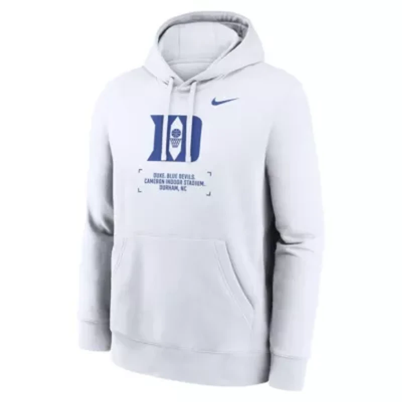 Duke Blue Devils NCAA Nike Basketball Two-Hit Club Fleece Pullover Hoodie