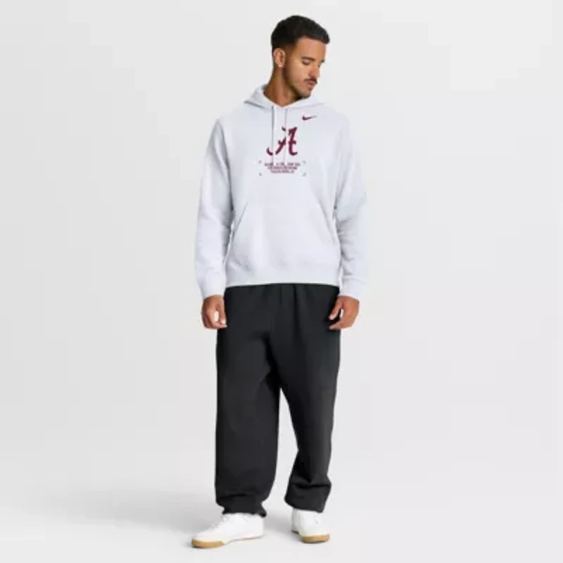 Alabama Crimson Tide NCAA Nike Basketball Two-Hit Club Fleece Pullover Hoodie